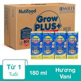Sữa Grow Plus xanh Nutifood 180ml, thùng 48 hộp