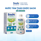 Nước Tắm Sachi Sả Chanh 250ml Thảo Dược Tự Nhiên Dịu Mát Da, Ngừa Rôm Sảy Cho Bé Từ Sơ Sinh