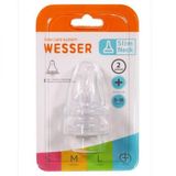 Vỉ 2 núm Wesser cổ hẹp size +
