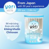 Tăm bông Yori cho trẻ từ sơ sinh, hũ 200 que