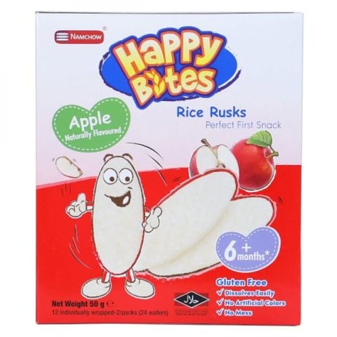 Bánh ăn dặm Happy Bites vị táo, 6m+