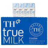 Sữa tươi tiệt trùng TH True milk ít đường, 180ml, thùng 48 hộp