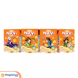 Sữa Nuvi thạch vị cam, 110ml, lốc 4 hộp