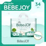 Tã quần Bebejoy Premium XL34, từ 12-17kg- tích lũy 7 gói tặng 1 gói