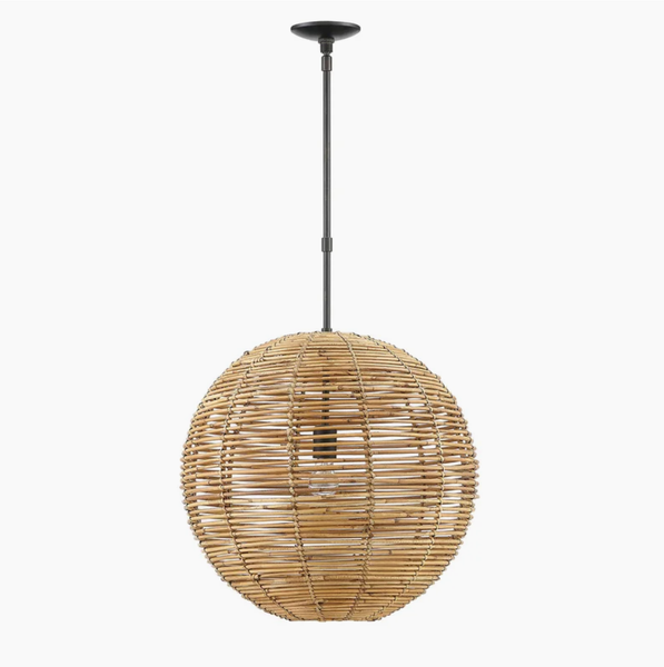  Handcrafted Globe Rattan Orb Pendant Light Fixture - CL_NCV070 