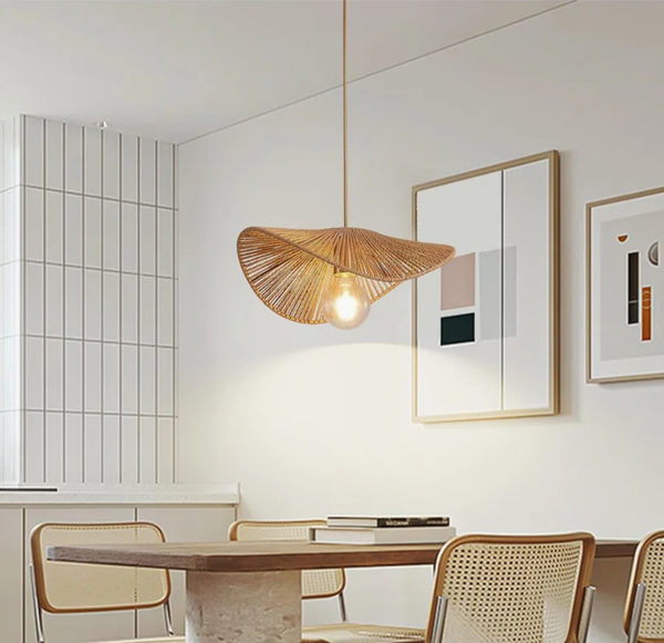 Handwoven Rattan Bowl Pendant Light - CL_NCV082 