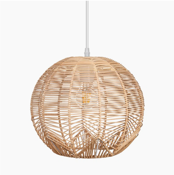  Open-Weave Rattan Globe Pendant Light - CL_NCV081 