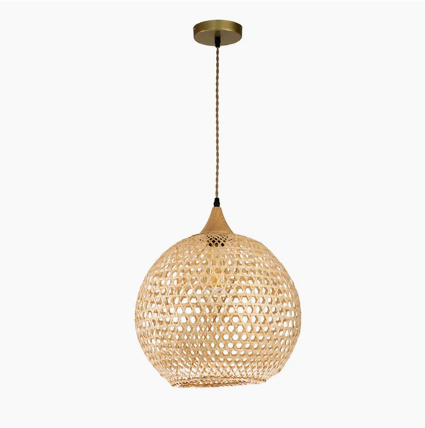  Handwoven Rattan Droplet Pendant Light - CL_NCV080 