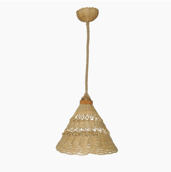  Handwoven Rattan Cone Pendant Light - CL_NCV079 