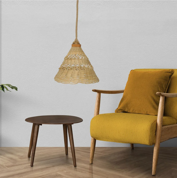  Handwoven Rattan Cone Pendant Light - CL_NCV079 