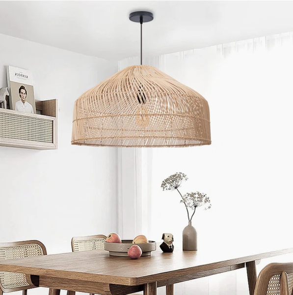  Handwoven Rattan Dome Pendant Light - CL_NCV077 