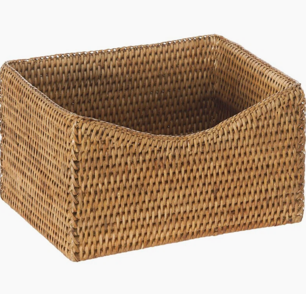  Rectangular Rattan Shelf Storage Basket - TR_NCV042 