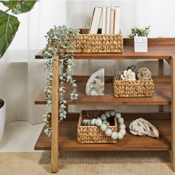  Handwoven Water Hyancinth Organizer Basket Set - BA_NCV102 