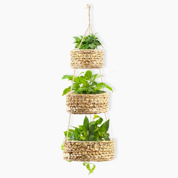  3-Tier Woven Hanging Fruit & Vegetable Basket - BA_NCV109 