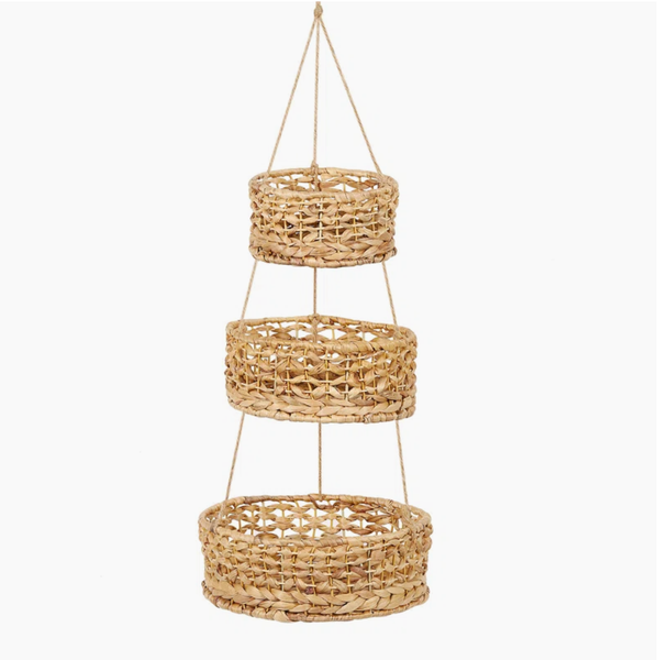  3-Tier Woven Hanging Fruit & Vegetable Basket - BA_NCV109 