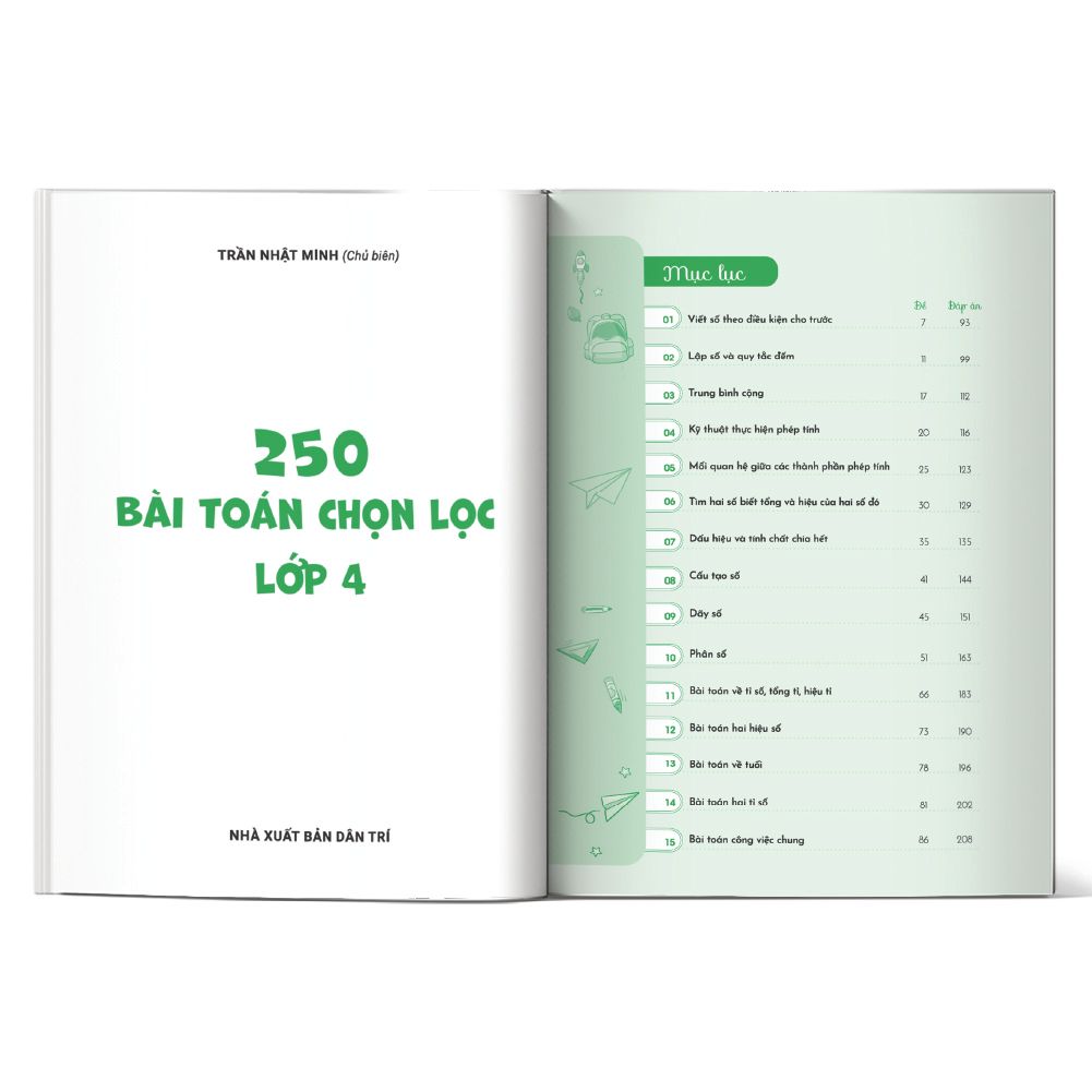  250 Bài Toán Chọn Lọc Lớp 4 