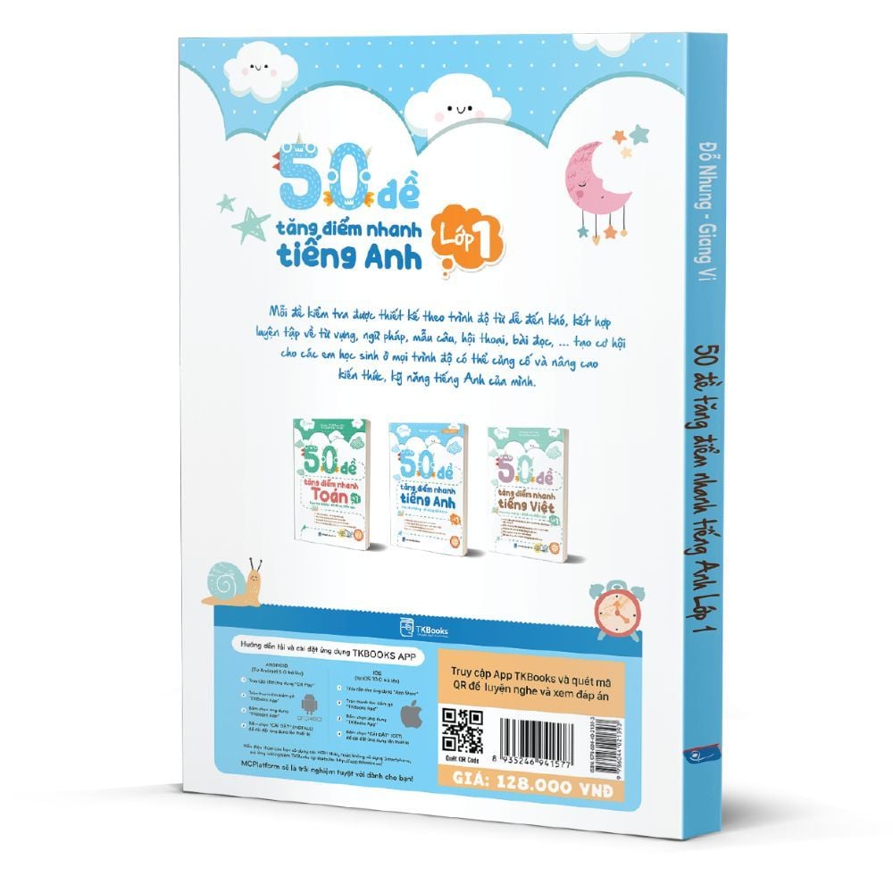 50 Đề Tăng Điểm Nhanh Tiếng Anh Lớp 1 