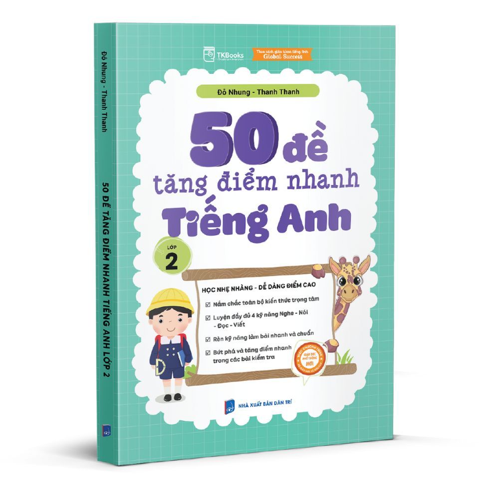  50 Đề Tăng Điểm Nhanh Tiếng Anh lớp 2 