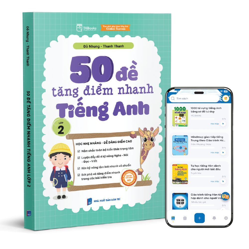  50 Đề Tăng Điểm Nhanh Tiếng Anh lớp 2 