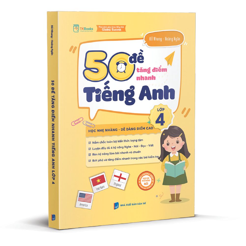  50 Đề Tăng Điểm Nhanh Tiếng Anh Lớp 4 