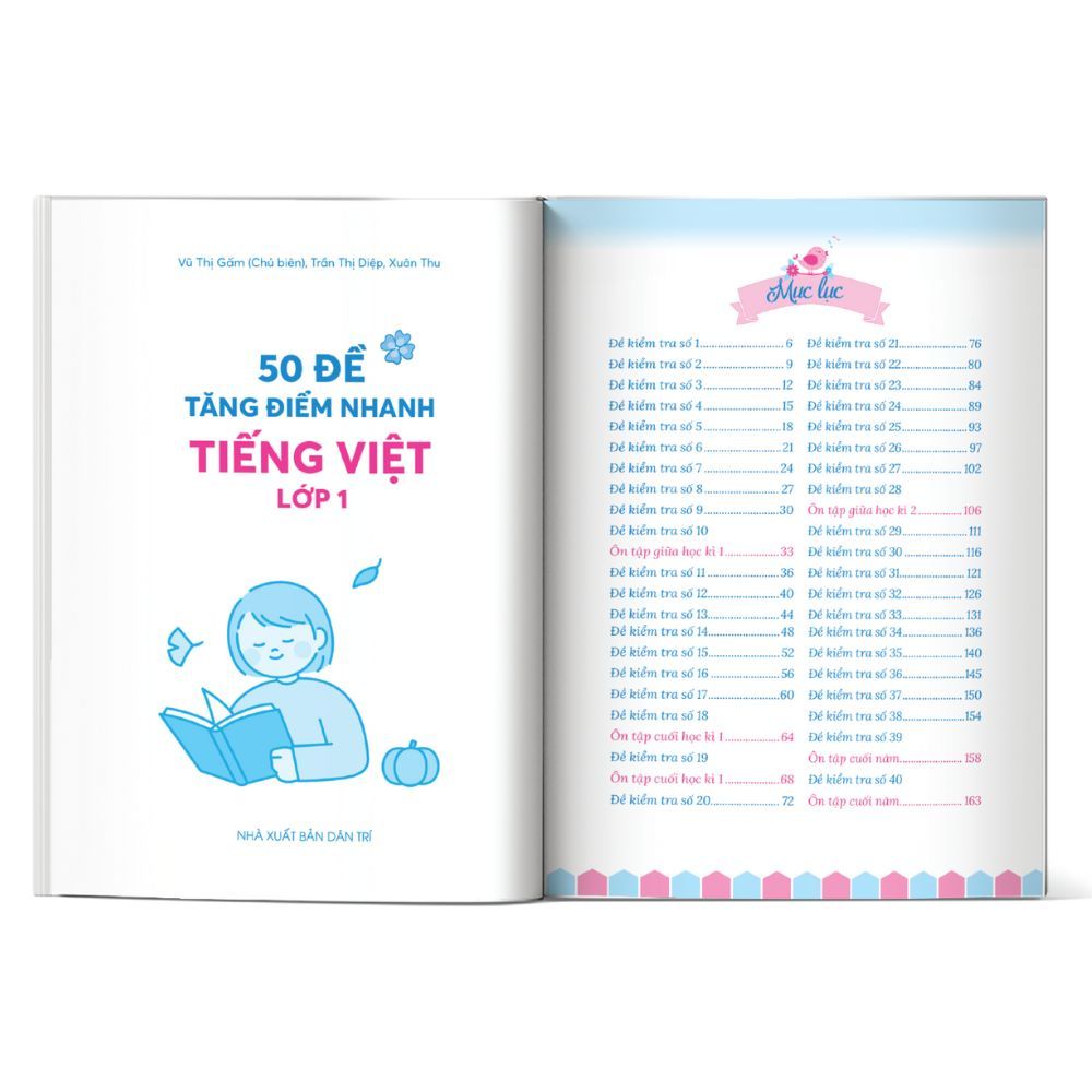  50 Đề Tăng Điểm Nhanh Tiếng Việt Lớp 1 