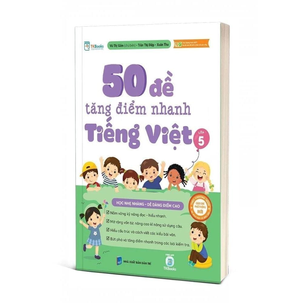  Combo 250 bài toán chọn lọc & 50 đề tăng điểm nhanh Tiếng Việt lớp 5 