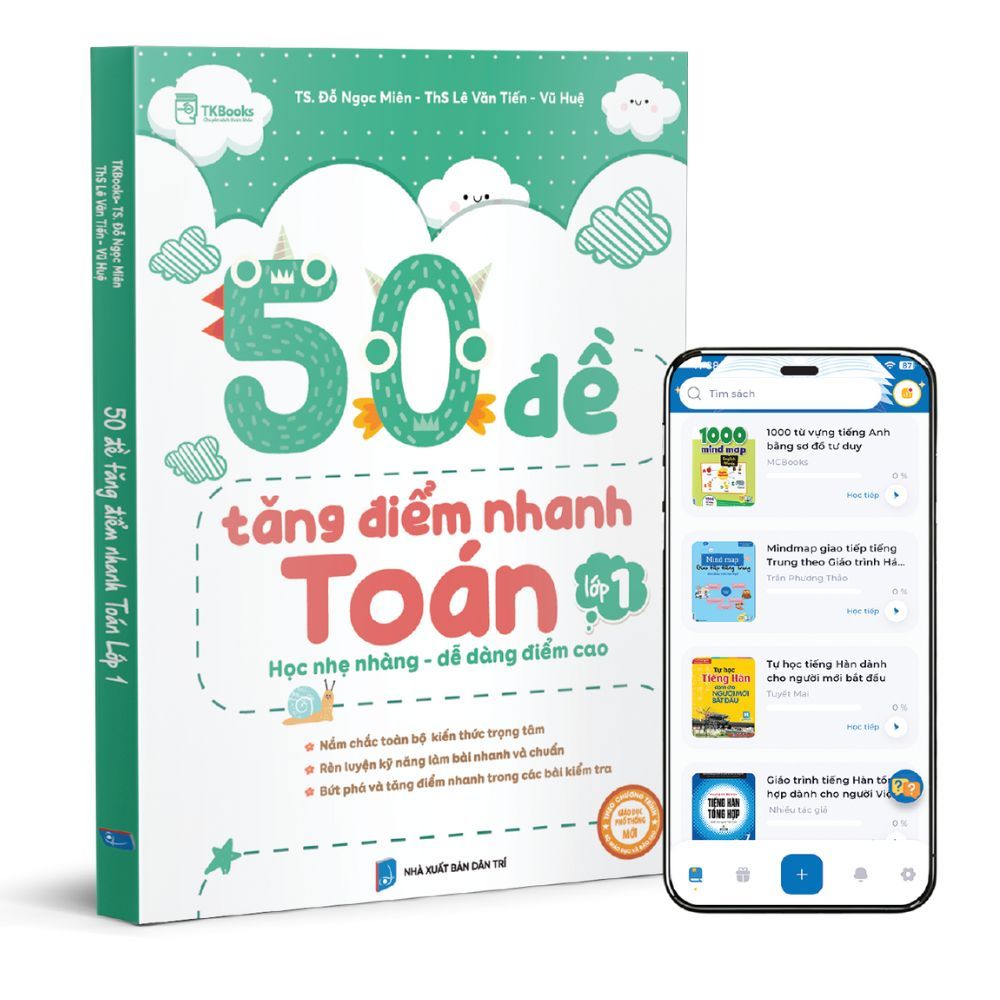  50 Đề Tăng Điểm Nhanh Toán Lớp 1 