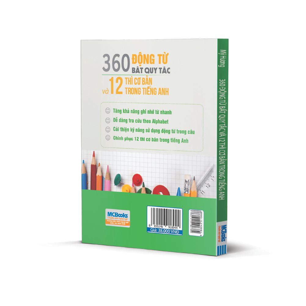  360 động từ bất quy tắc và 12 thì cơ bản trong tiếng Anh (khổ nhỏ) 