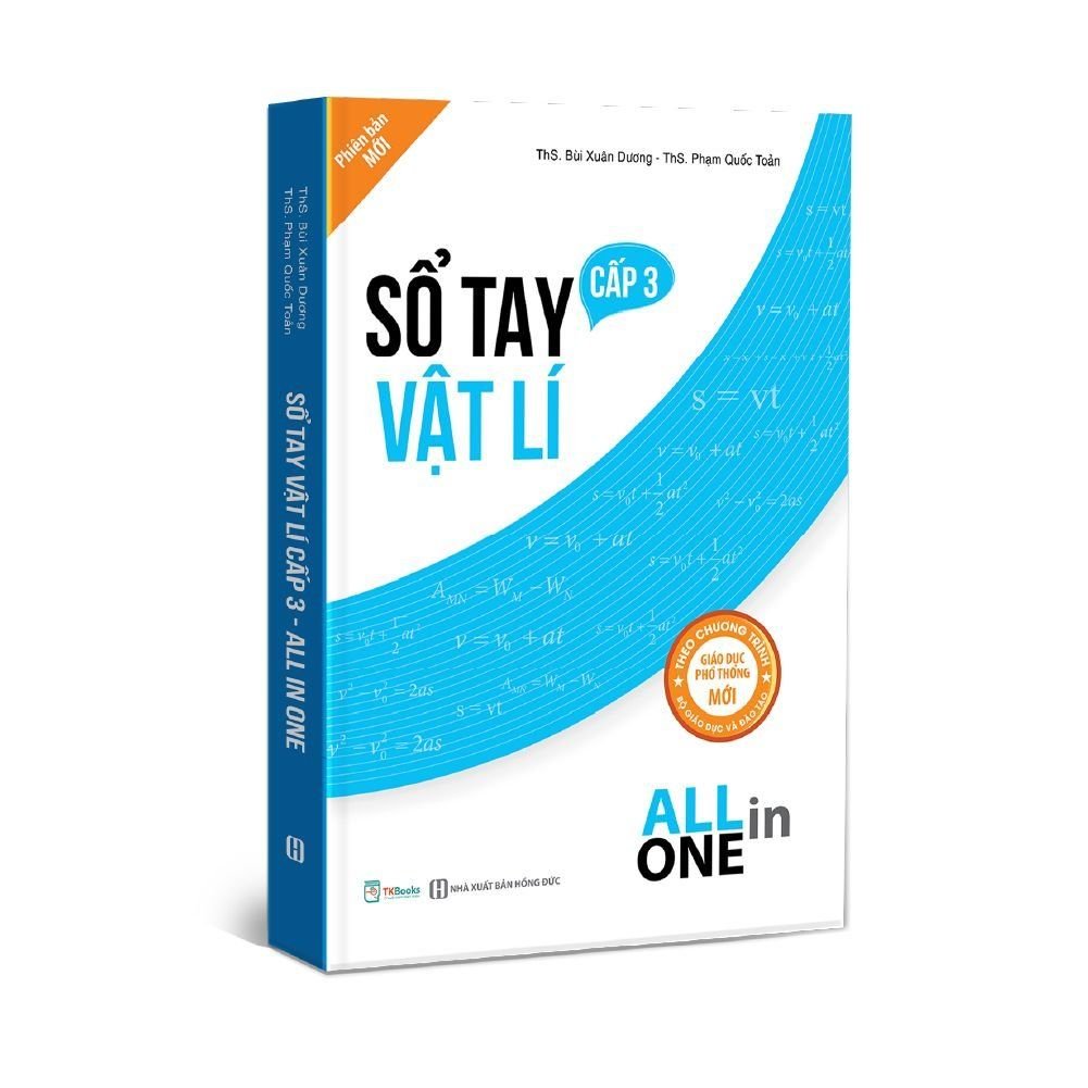  Combo 4 cuốn sổ tay cấp 3 (Toán, Ngữ Văn, Tiếng Anh, Vật Lý) - Tài liệu ôn thi THPTQG 
