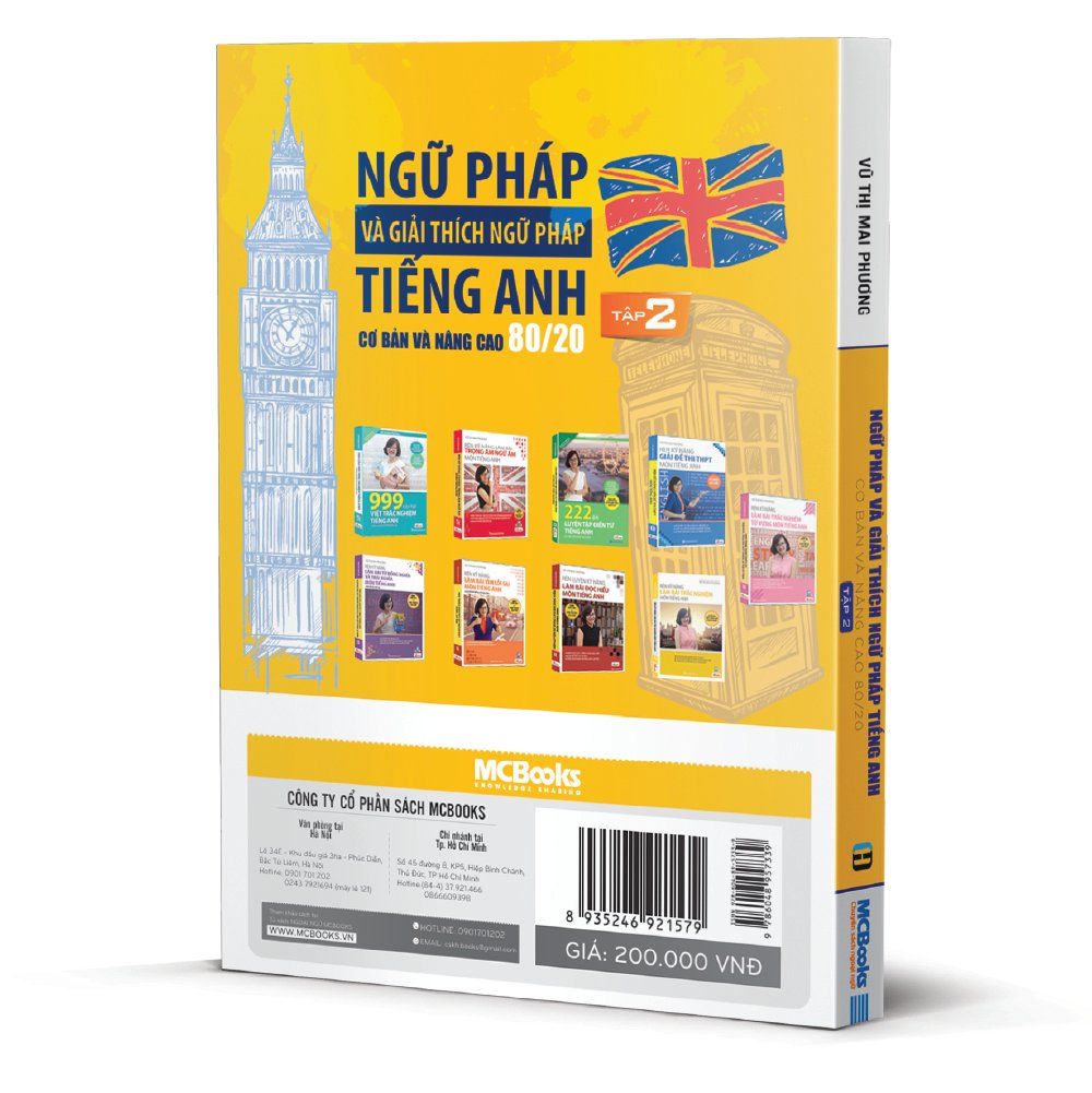  Ngữ pháp và giải thích ngữ pháp tiếng anh cơ bản và nâng cao 80/20 tập 2 