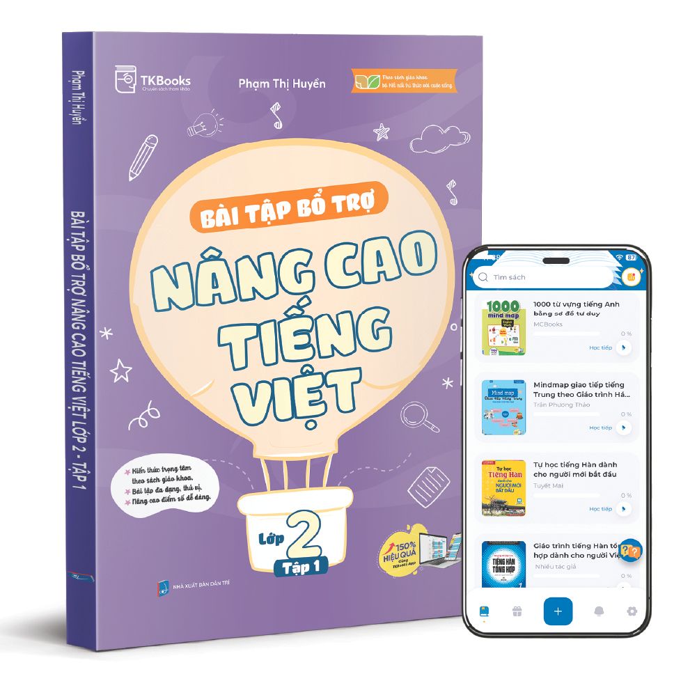  Bài Tập Bổ Trợ Nâng Cao Tiếng Việt Lớp 2 - Tập 1 
