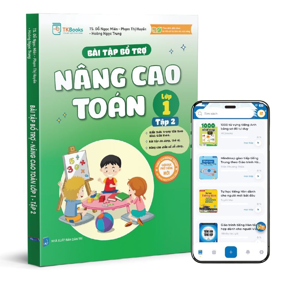  Bài Tập Bổ Trợ Nâng Cao Toán Lớp 1 – Tập 2 