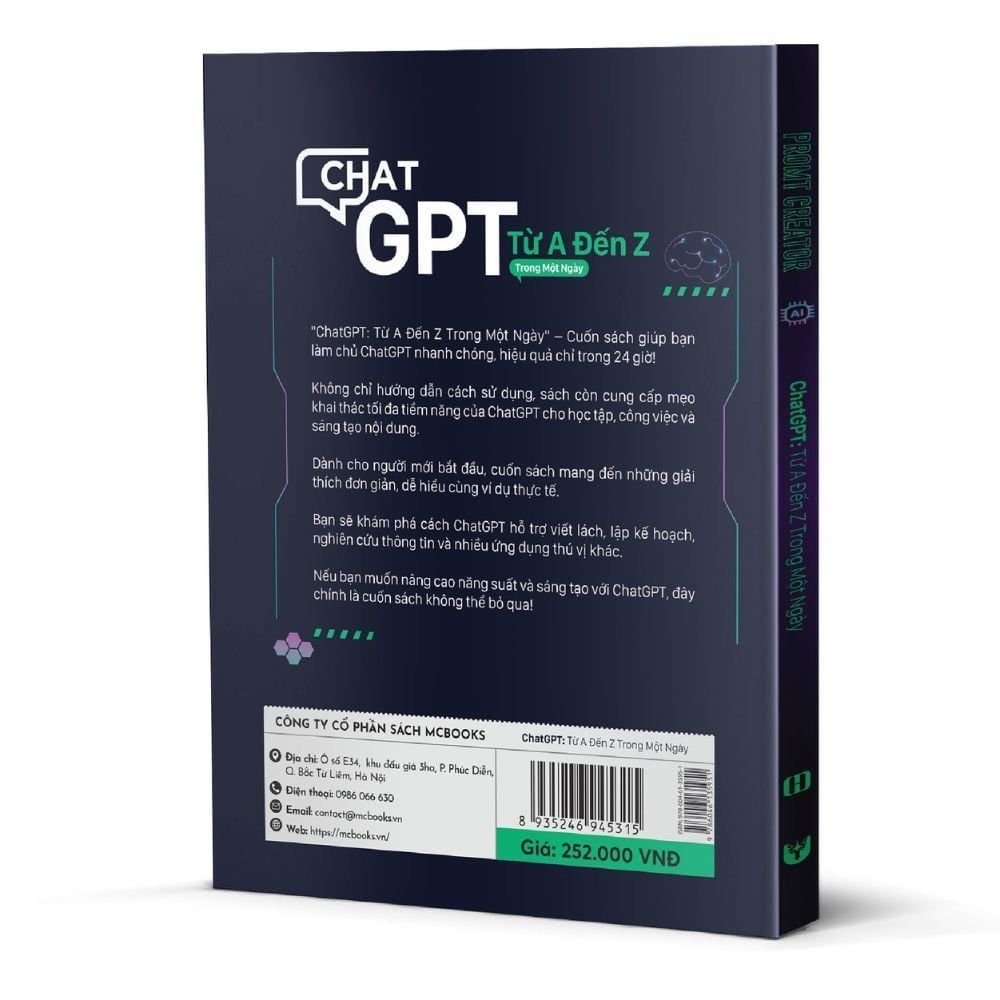  [Sách mới] Chat GPT từ A đến Z trong một ngày 