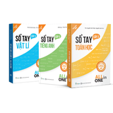  Combo 3 cuốn sổ tay cấp 3 khối A01 (Toán, Vật Lý, Tiếng Anh) - Tài liệu ôn thi THPTQG 