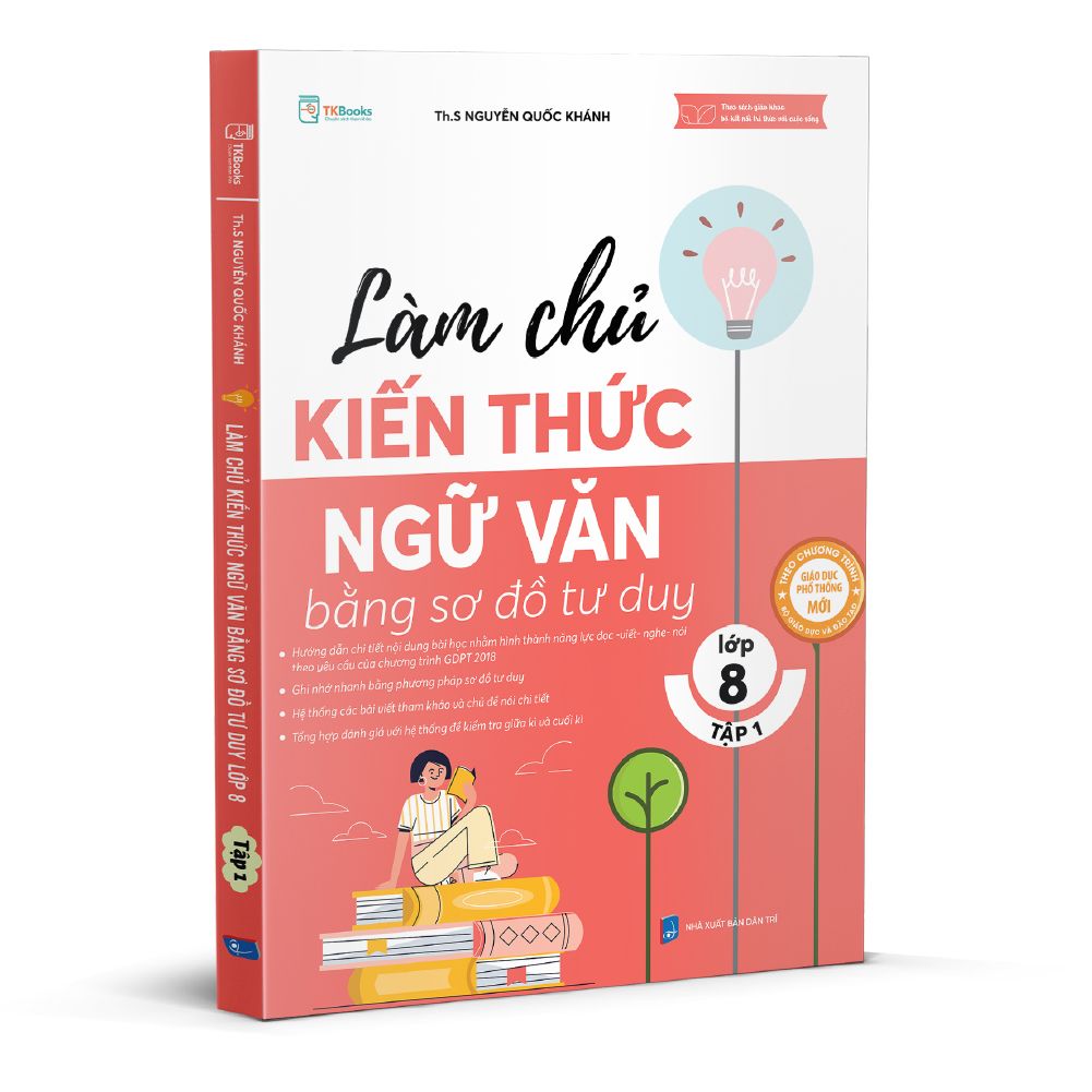  Làm chủ kiến thức Ngữ Văn bằng sơ đồ tư duy - Lớp 8 tập 1 
