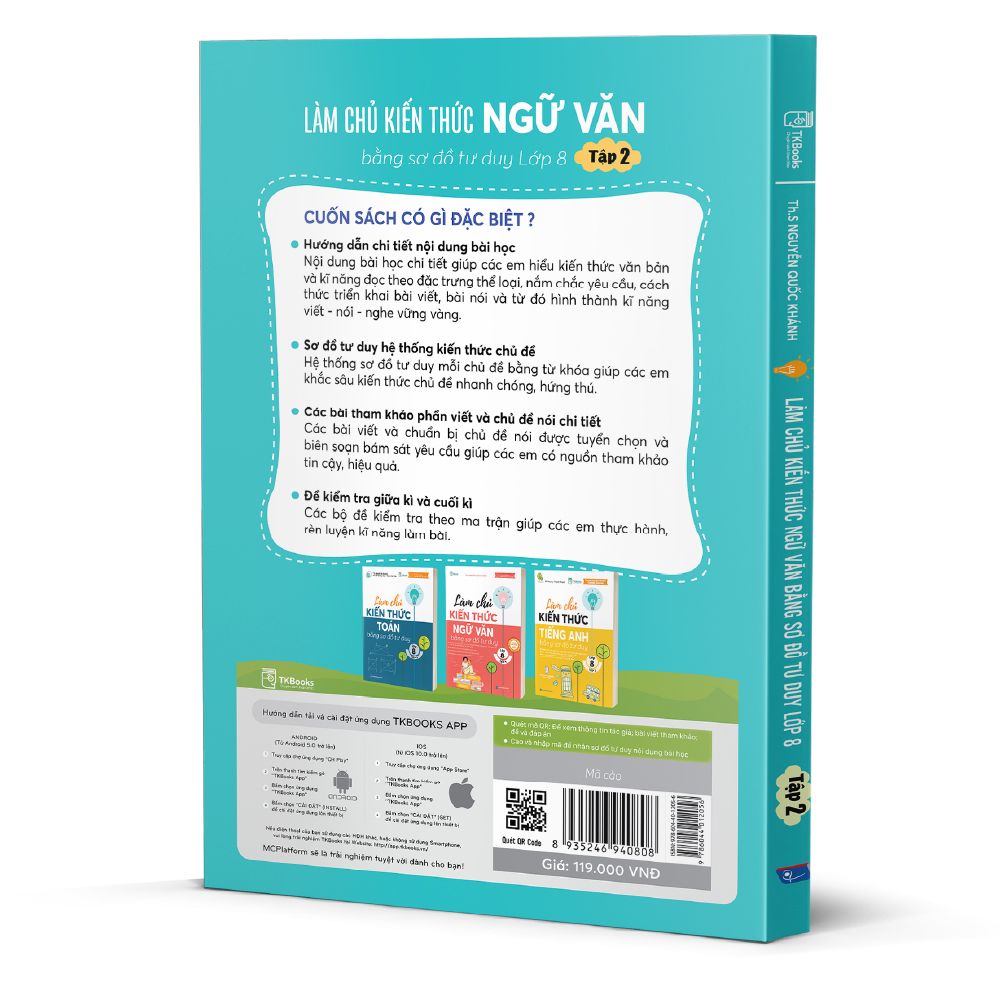  Làm Chủ Kiến Thức Ngữ Văn Bằng Sơ Đồ Tư Duy Lớp 8 – Tập 2 