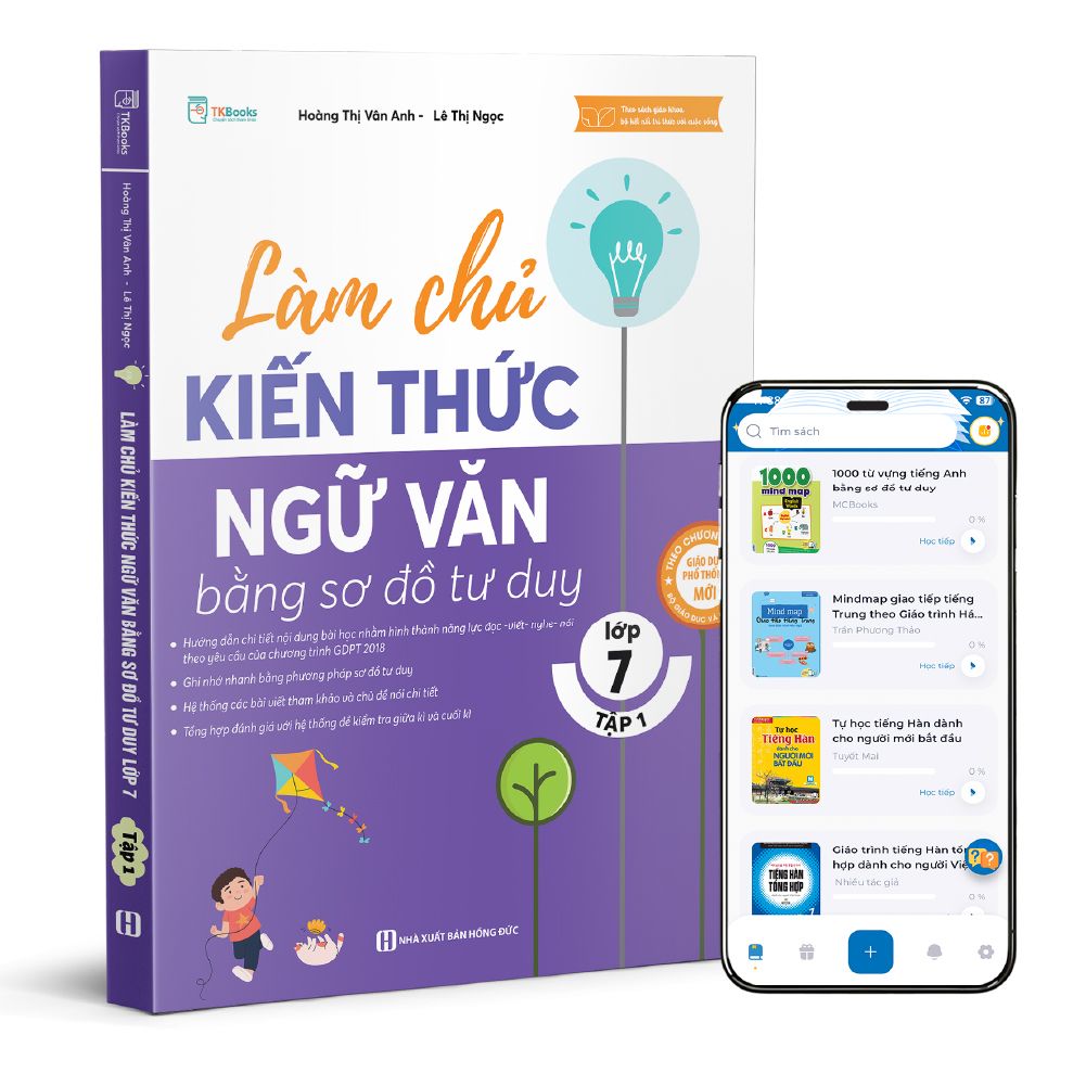  Làm chủ kiến thức Ngữ Văn bằng sơ đồ tư duy Lớp 7 tập 1 