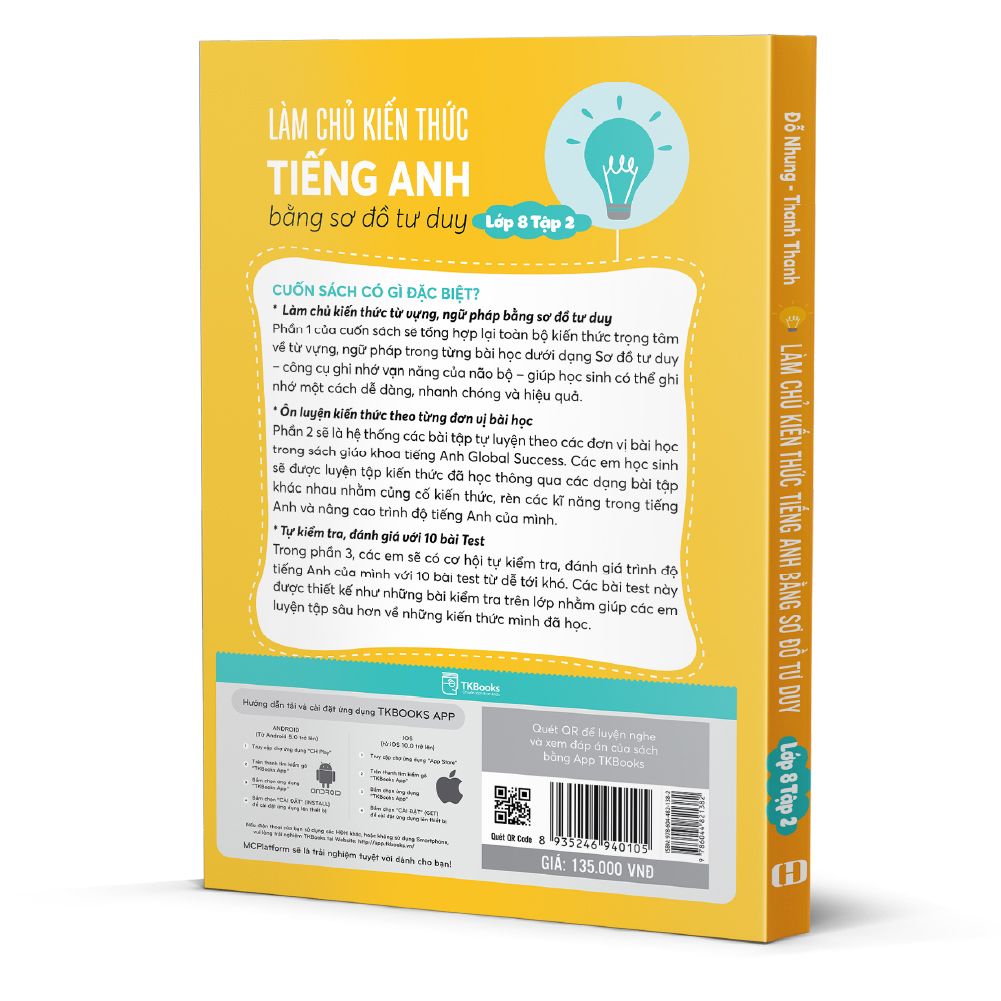  Làm chủ kiến thức tiếng Anh bằng sơ đồ tư duy lớp 8 - Tập 2 