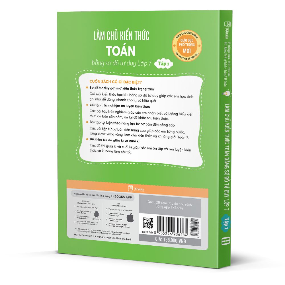  Làm chủ kiến thức Toán bằng sơ đồ tư duy - Lớp 7 tập 1 
