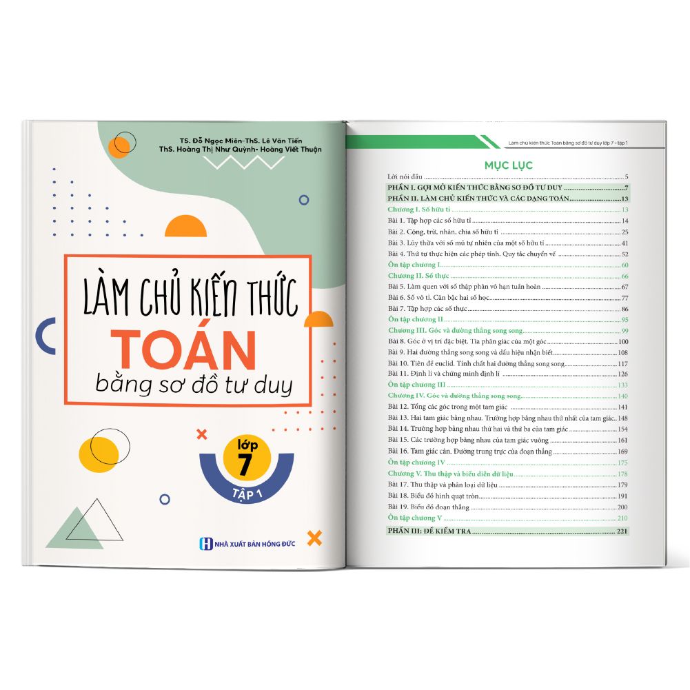  Làm chủ kiến thức Toán bằng sơ đồ tư duy - Lớp 7 tập 1 