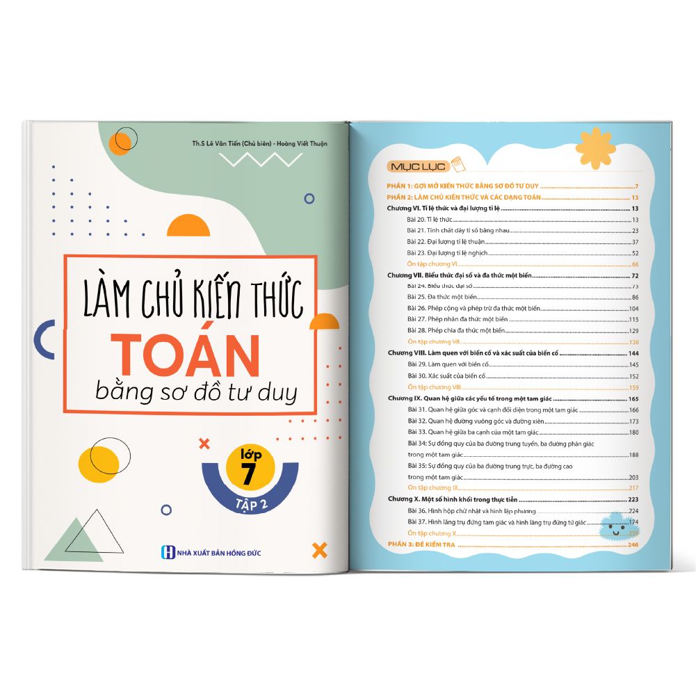  Làm chủ kiến thức Toán bằng sơ đồ tư duy - Lớp 7 tập 2 