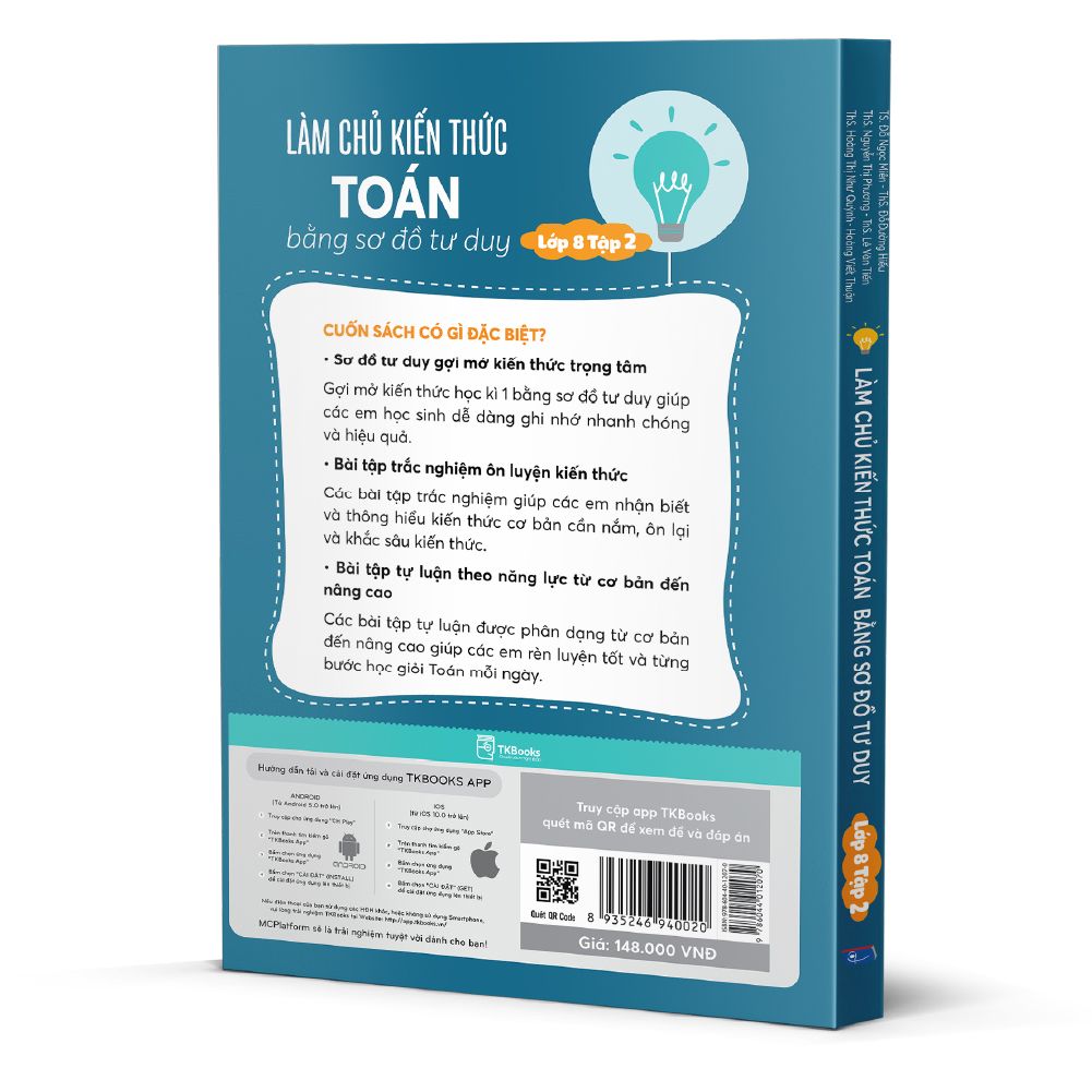  Làm Chủ Kiến Thức Toán Bằng Sơ Đồ Tư Duy Lớp 8 – Tập 2 