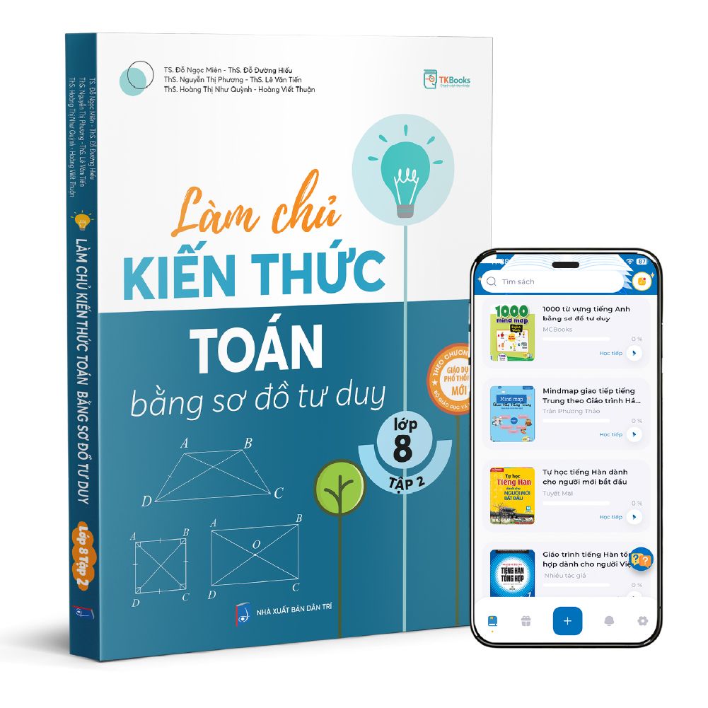  Làm Chủ Kiến Thức Toán Bằng Sơ Đồ Tư Duy Lớp 8 – Tập 2 