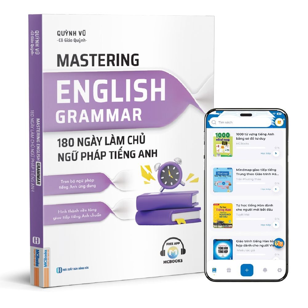  Mastering English Grammar - 180 ngày làm chủ ngữ pháp tiếng Anh 