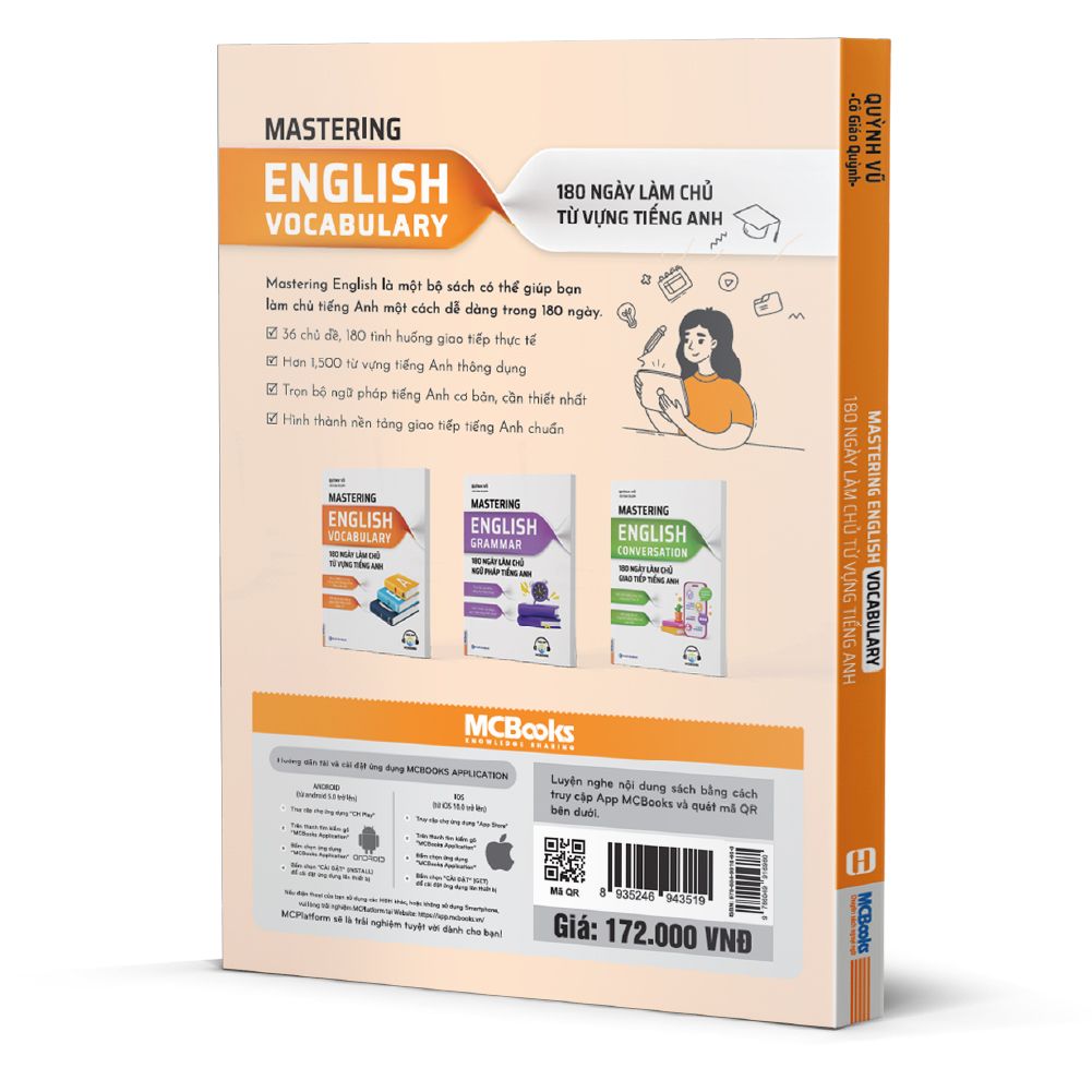  Mastering English Vocabulary - 180 ngày làm chủ từ vựng tiếng Anh 