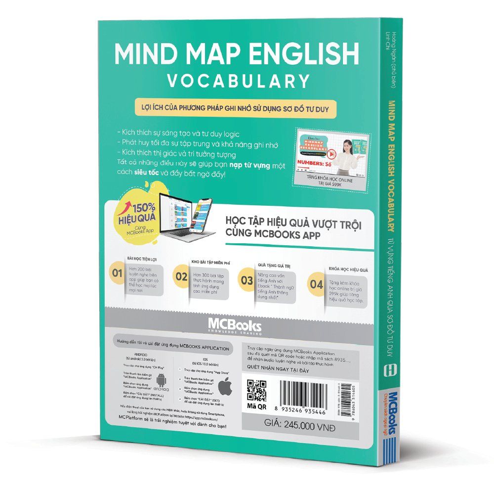  Mind Map English Vocabulary - Từ vựng tiếng Anh qua sơ đồ tư duy (Tặng kèm khoá học) 