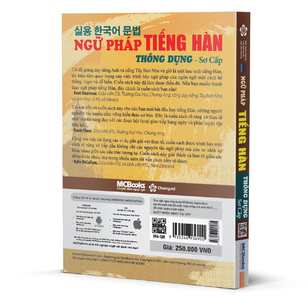  Ngữ pháp tiếng Hàn thông dụng sơ cấp – Korean Grammar in Use – Beginning (TB 2022) 