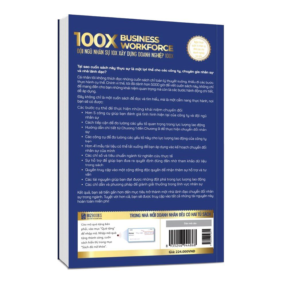  100X Business Workforce - Đội ngũ nhân sự 10x xây dựng doanh nghiệp 100x: Nghệ thuật quản trị nhân sự đỉnh cao cho doanh nghiệp bứt phá 