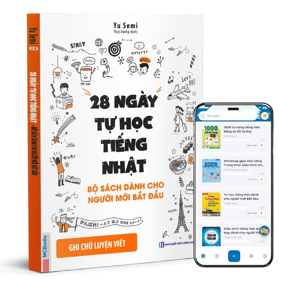  28 ngày tự học Tiếng Nhật – Ghi chú luyện viết – Sách bài tập 
