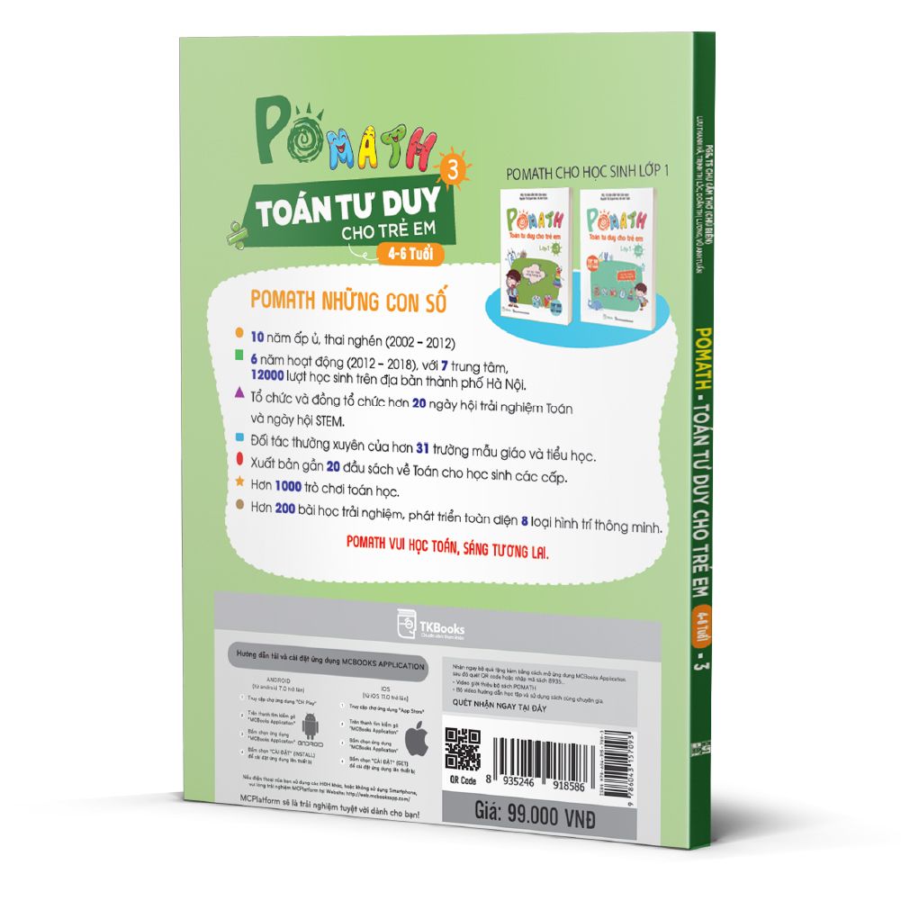  POMath - Toán tư duy cho trẻ em 4 - 6 tuổi - tập 3 